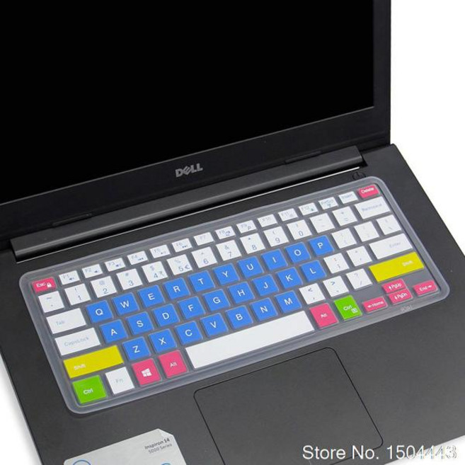 노트북 키보드 커버 스킨 Dell Inspiron Vostro 14 3442 3000 5000 7000 15-7568 5447 V5459 3442 7447 5448, [01] candyblue