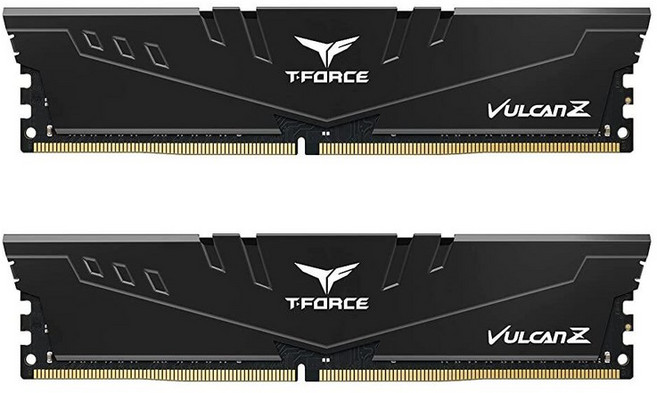 팀그룹 TEAMGROUP T-Force Vulcan Z DDR4 16GB 키트 2x8GB 3200MHz PC4-25600 CL16 데스크탑 메모, 16GB(2x8GB)_Black