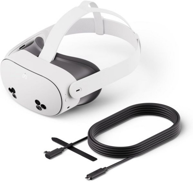 메타 퀘스트 3S 128GB | 이전 오큘러스 VR 게이밍 헤드셋 올인원 헤드셋으로 게임하기 40개 이상의 게임에 액세스할 수 있는 3개월 무료 호라이즌+ 경험 제공, Gaming PC Set