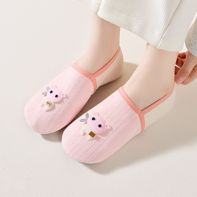 [해피쌤]아기곰 솜사탕 덧신 실내화 거실화 어린이집교사 미끄럼방지