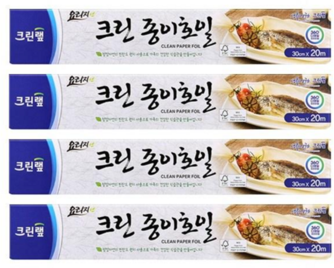 크린랲 크린랩 종이호일 30cmx20m, 4세트, 1개