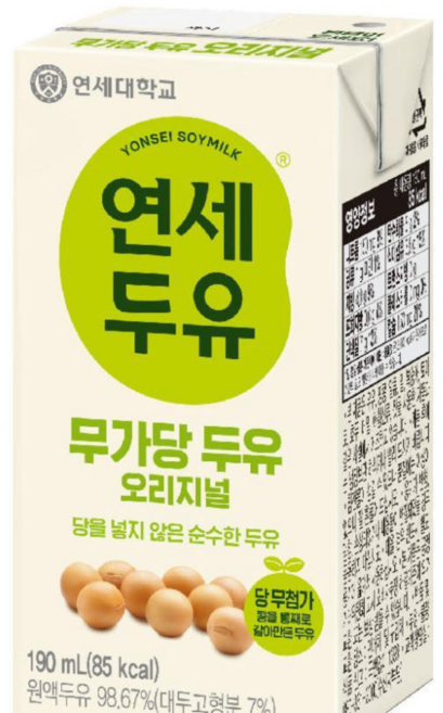 연세두유 무첨가 두유 오리지널, 190ml, 48개