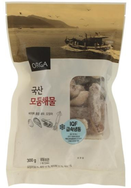 올가 국산 모둠해물, 1개, 300g