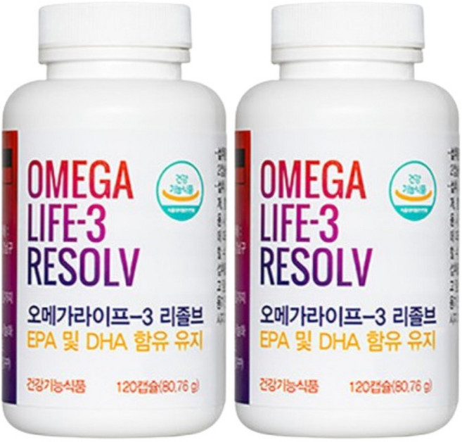 유니시티오메가3 혈행건강 혈관에좋은영양제, 120정, 2개