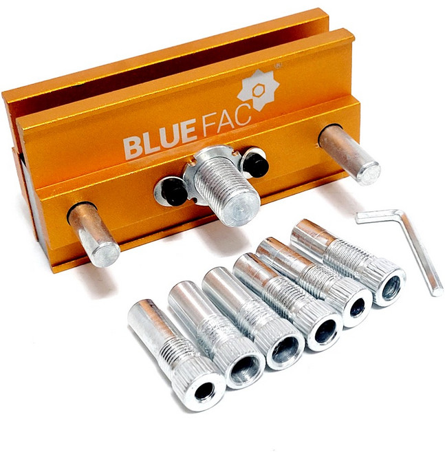 센터 드릴링 지그 BSH-DH5 목공 가구 인테리어 클램프 바이스, 1세트