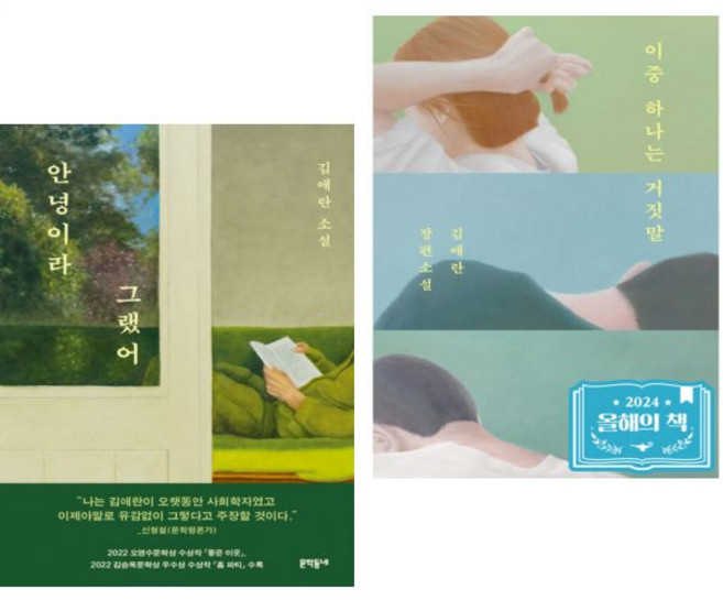 안녕이라 그랬어 + 이중 하나는 거짓말 2권세트김애란250739, 안녕이라 그랬어 + 이중 하나는 거짓말 2권세트김애란2
