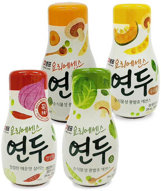 샘표 연두 요리에센스 연두순 청양초 매운맛 우리콩 연두 콩발효 국 볶음 무침 맛첨가, 275ml, 1개