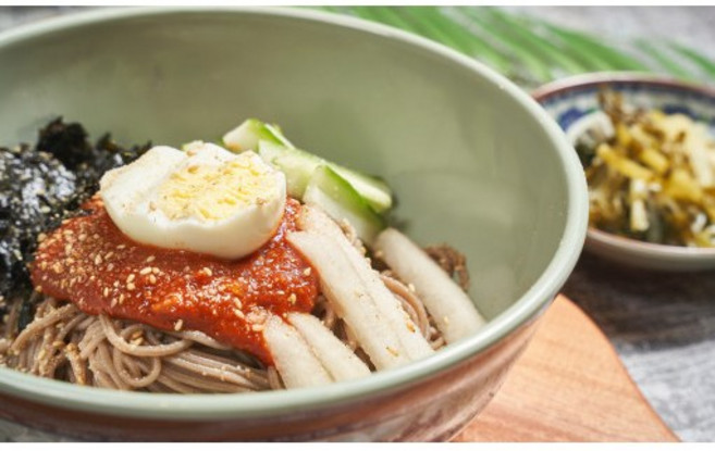 서가막국수 봉평메밀 메밀막국수 비빔 1인분 캠핑음식 간편조리 140g, 1팩, 300g, 추가옵션_철판닭불고기 / 간장맛