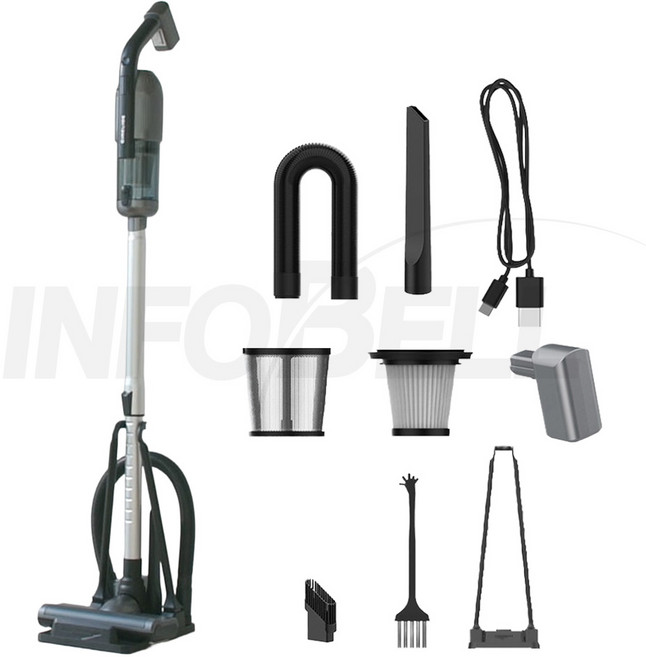 [TV홈쇼핑정품 인포벨]홈바이홈 무선 괴물 핸디 청소기 블랙홀 침실 거실 틈새 먼지 다용도 진공 청소, HBH-HV250W, 혼합색상