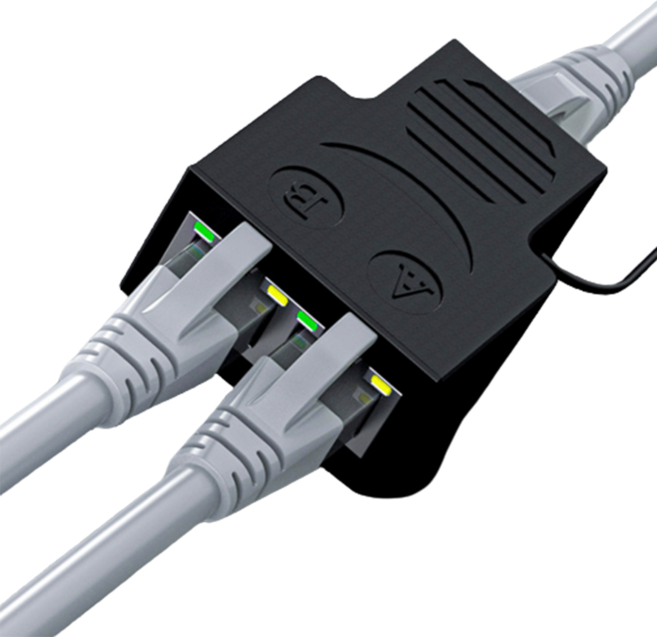 랜 선 분배기 동시 사용 가능 연장 연결 램 긴 UTP 이중, 1개