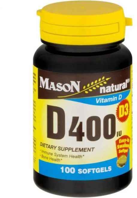 비타민D 메이슨 내추럴 D 400 U 소프트젤 100개 4팩, 100정 - 쿠팡