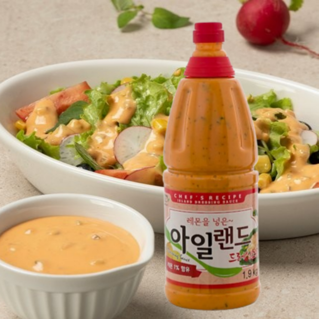미담채 아일랜드 드레싱소스 1.9kg, 1개