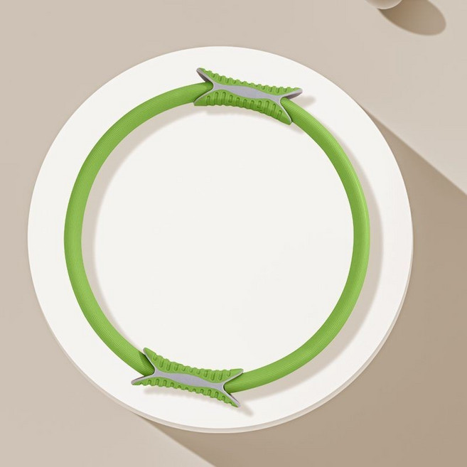 盆底肌訓練 開肩美背 塑形普拉提圈 瑜伽環 魔力圈 運動健身, 綠色, 1個