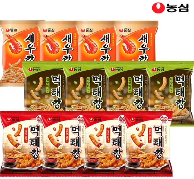 농심 먹태깡 고추장마요맛 4+먹태깡 청양마요 4+새우깡4, 12개