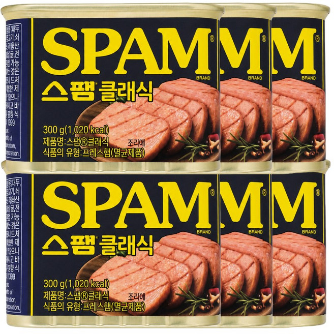 CJ 스팸 300g 6개 CJ 스팸 300g 6개