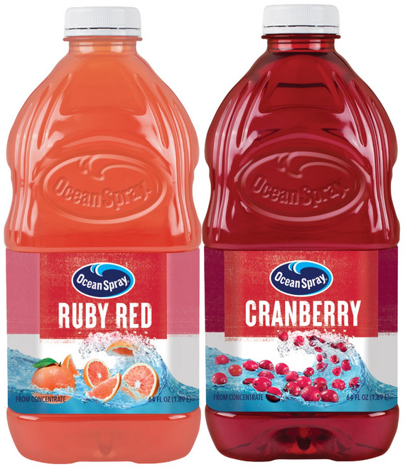 오션스프레이 2종 각 1개씩(루비레드+크랜베리), 2개, 1.89L