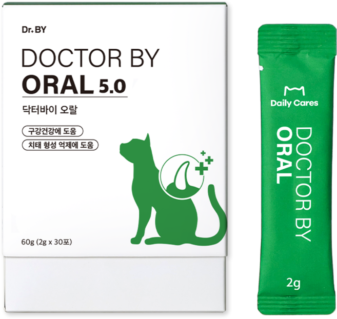 닥터바이 오랄 고양이 구강 영양제 치태 입냄새 케어, 1세트