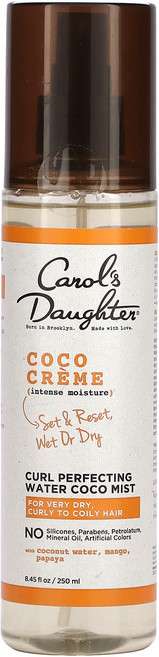 Carol's Daughter Coco 크림 컬 퍼펙팅 워터 코코 미스트 건성 컬이 있거나 곱슬거리는 모발용 250ml(8.45fl oz), CarolsDaughterCoco크림컬퍼펙팅워터코코미스, 1개, 250ml