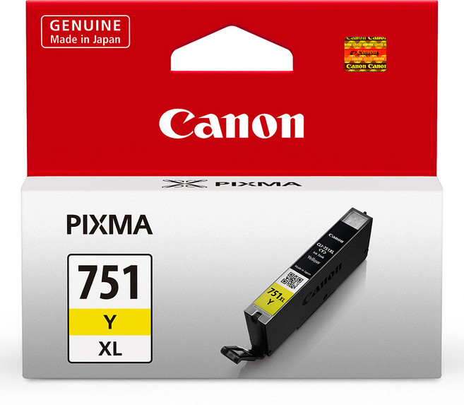 CANON 原廠墨水匣 CLI-751Y 黃色, 1個