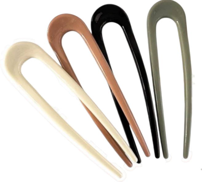 U型髮簪 4色髮飾組