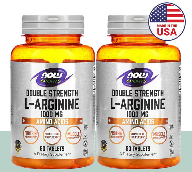 나우스포츠 아르기닌 L아르기닌 나우푸드 4주분, 60정, 2개
