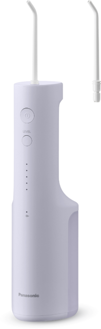 파나소닉 휴대용 무선 구강세정기 IPX7 방수 워터 치아 치간 물치실 세척기 EW-DJ26, 바이올렛