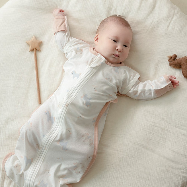 메르베 26년 말띠 유니콘 롱 달잠 스와들슈트 스와들 속싸개 신생아 출산선물 모로반사방지 나비잠