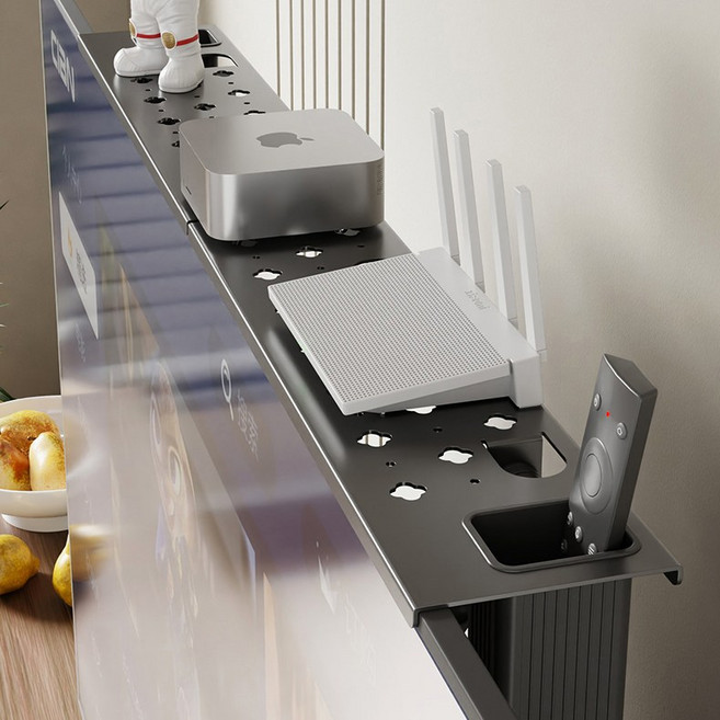 티비 리모컨 걸이 사운드바 셋탑박스 무타공 브라켓 공유기 거치대 받침대