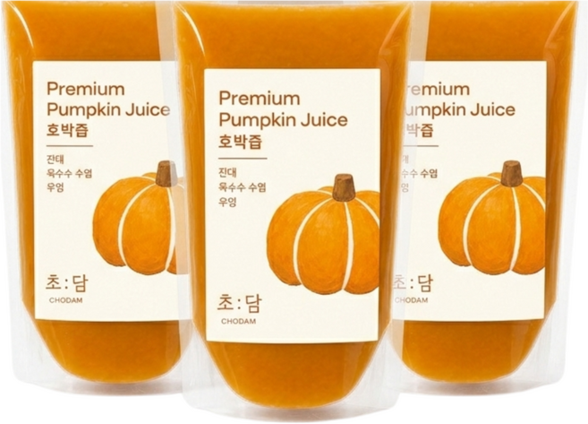 초담 수제 늙은호박즙 비법달임액으로 만든 정제수 무첨가 국내산 호박진액, 15개, 100ml