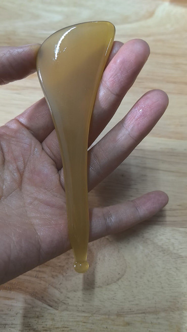白水牛角撥筋棒 眼部按摩工具, 1個, 如圖所示