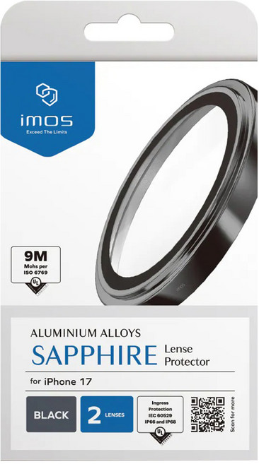 imos 藍寶石鏡頭保護貼 金屬框鏡頭貼, 1個