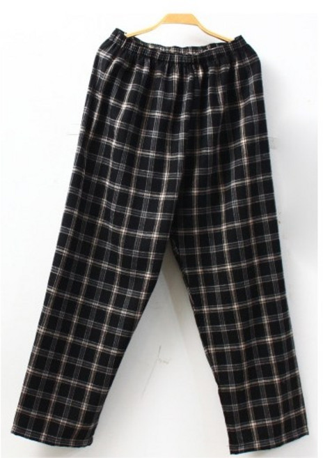 서울양품점남녀공용 타탄체크 9부파자마바지[EM3410]남자파자마 겨울남자파자마