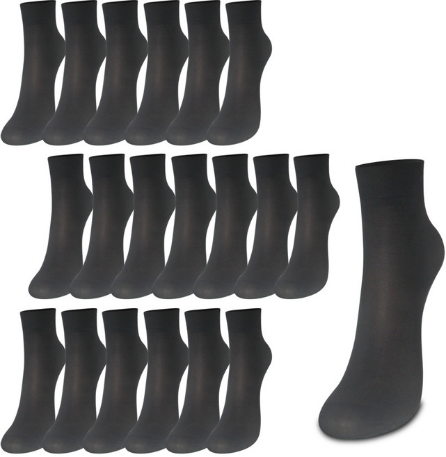 가성비좋은 20데니아 고탄력 앵클 발목 스타킹 20켤레