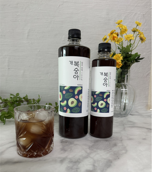 농부프린스 유기농 개복숭아청 개복숭아원액 효소 진액 액기스 7년숙성, 300ml, 1개