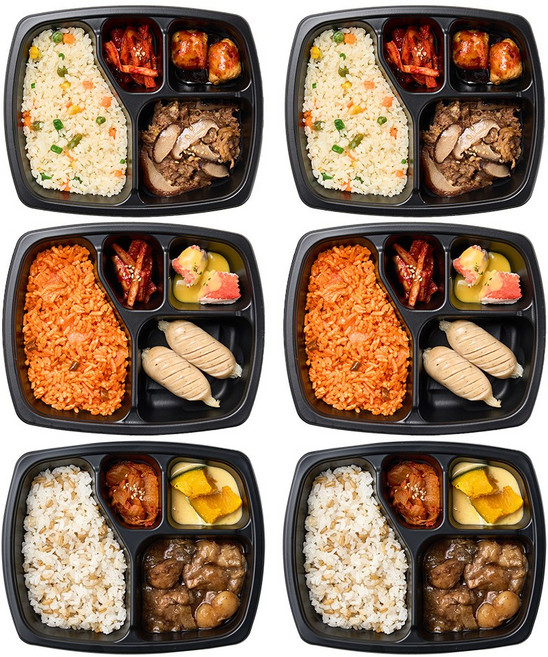 [체중조절용조제식품] 미스터네이처 로칼도시락 탄단지 다이어트 2주 관리 식단 3종세트 1230g (냉동), 다이어트 도시락 3종 6팩, 1개, 205g