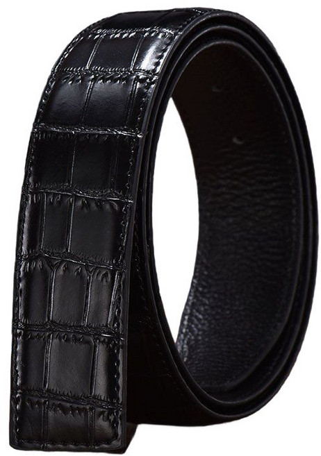 악어 무늬 소가죽 벨트 남성 정장 허리띠 3.8cm