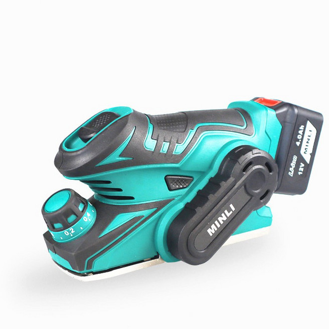 13000 미니 전기 대패 브러시리스 무선 핸드헬드 목재 절단 밀링 조각 슬롯 도구 배터리, Without Battery