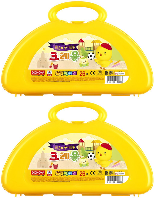 동아 노랑병아리 크레용, 26색, 2개