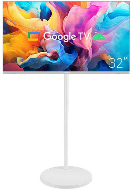 무빙큐빅스 스마트 삼탠바이미 SET 이동식 tv 거치대 스탠바이미, 32인치, GTNB321HD11(화이트), 스탠드형, 고객직접설치