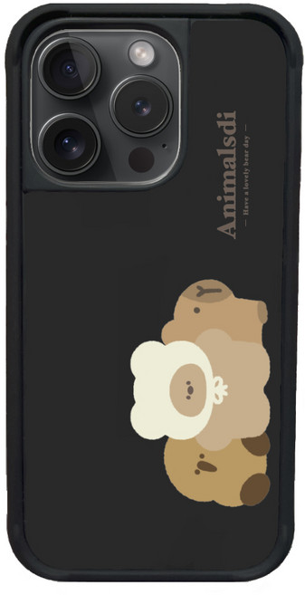 COMPLE MagSafe感應式卡槽防摔殼_悠遊卡手機殼 x 磁吸無線充電 For iPhone（帽帽熊與好朋友）