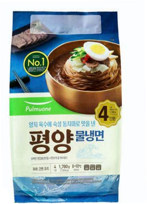 (냉장)[풀무원]평양물냉면4인분, 1.78kg, 1개