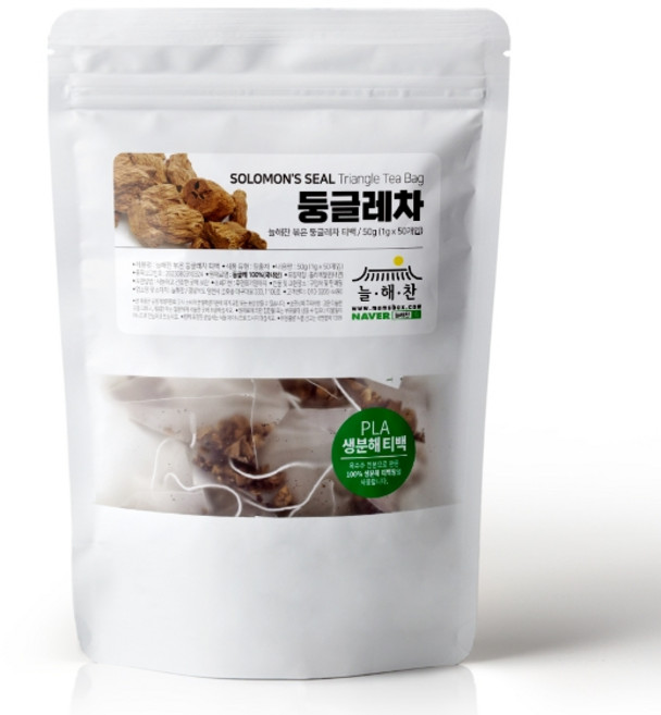 기타 늘해찬 국산 볶은 둥굴레차 전통차 50티백, 1g, 1개, 50개입