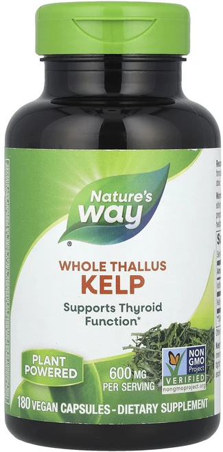 네이쳐스웨이 켈프 통 엽상체 600mg 비건 캡슐 180정, 1개 - 쿠팡