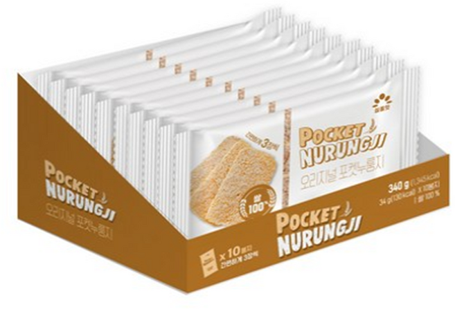 심플잇 오리지널 포켓누룽지, 34g, 80개