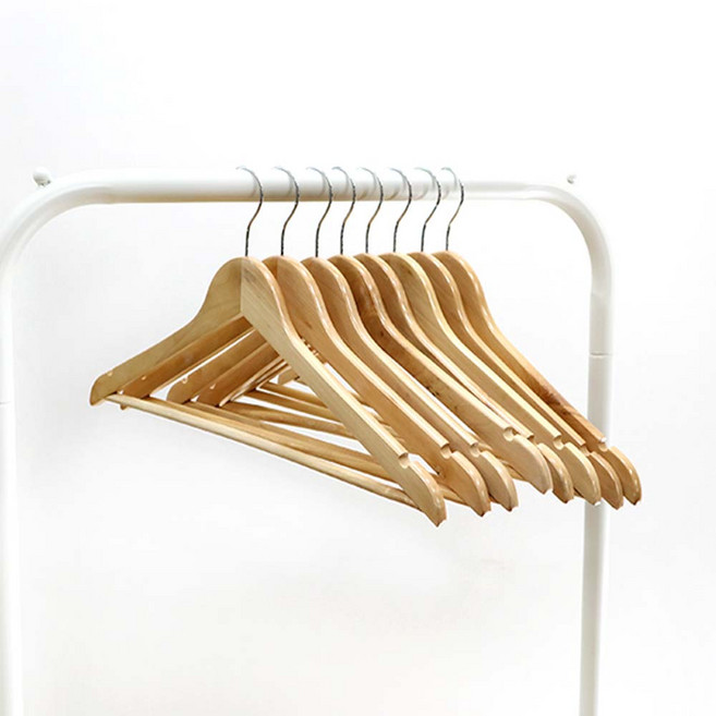 화이트래빗 원목 옷걸이 네츄럴, 내추널, 40개