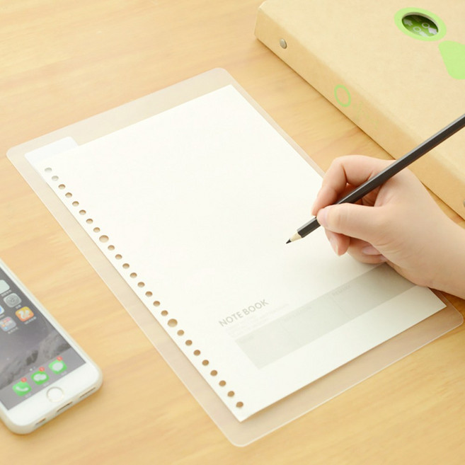 PVC 방수 백킹 보드 16K 반투명 데스크 패드 책받침, 단품, 단품