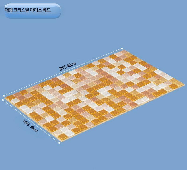 반려동물 하우스 고양이 에어컨룸 여름용 냉방 아이스하우스 토끼 소형견 강아지 침대 사계절 사용 펫 하우스, 1개, 15_대형 크리스탈 아이스 베드