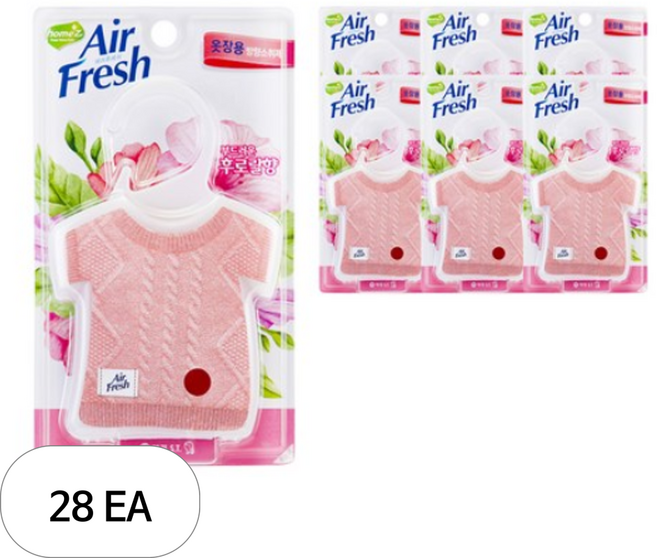 에어후레쉬 옷장용 탈취제 후로랄 향, 32g, 28개