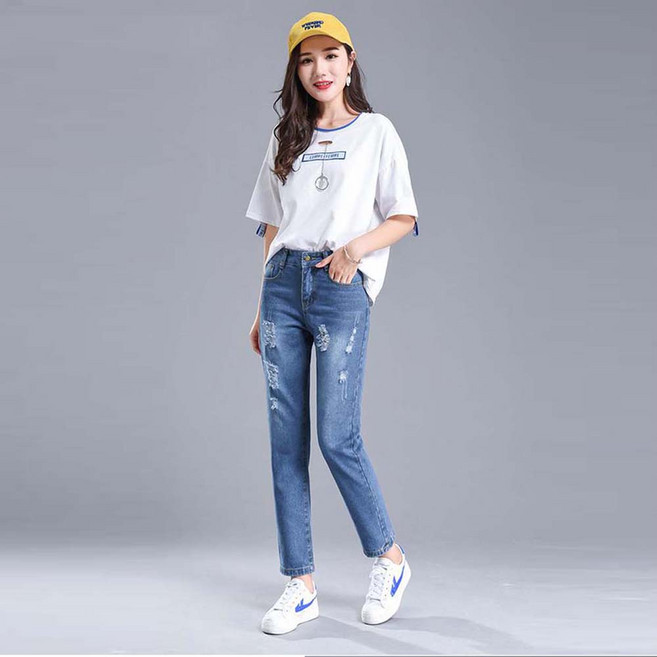 세광몰 여성팬츠 워싱 찢어진 헤짐청바지