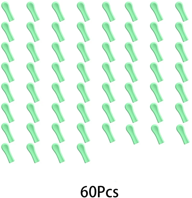 실리콘 이어 스푼 교체 팁 범용 제거 재사용 및 세척 가능 전기 또는 배터리 필요 없음, 02 60 Pcs